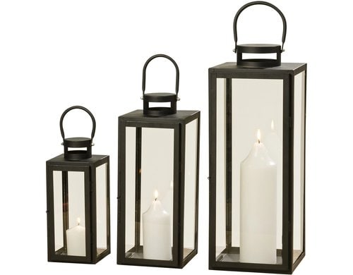 Boltze Laterne Arana 3-teiliges Set, Braun