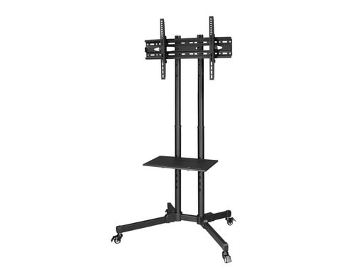 TV-Trolley, bis 75 Zoll, Schwarz höhenverstellbar