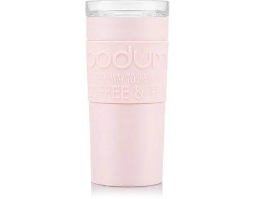 Bodum Travel Mug Doppelwandig Edelstahl, strawberry, 0.35 Liter
