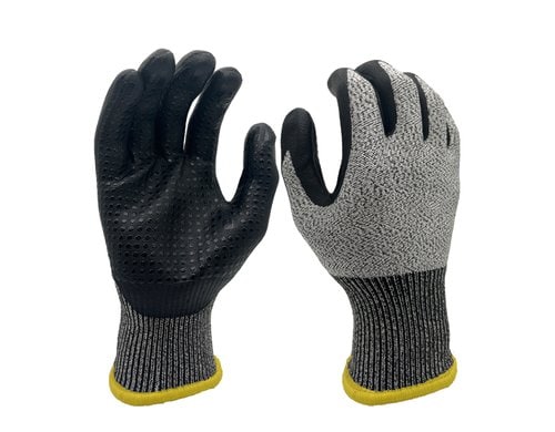 FTM Arbeitshandschuh Grösse 8/M, sz-ws, schnittfest, 12er Set