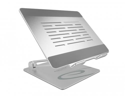 Delock Tablet und Notebook Standhalt. 18414 Zusammengeklappt: ca. 28 x 23 x 4 cm, Alu