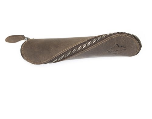 Alpenleder Stiftemäppchen Drahdi Lederfarbe old havanna