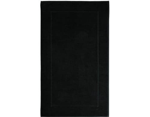 Aquanova Badteppich London, 60x100 cm Schwarz, 100% Ägypt. Baumwolle, rutschfest