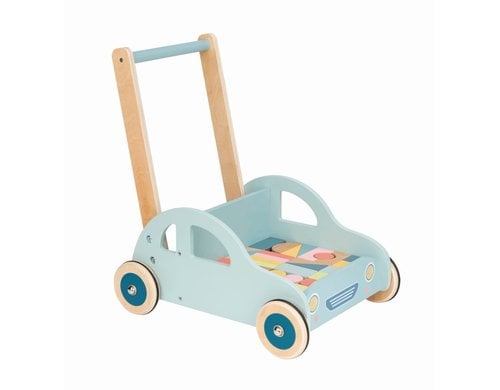 Baby Walker Auto mit Bauklötze