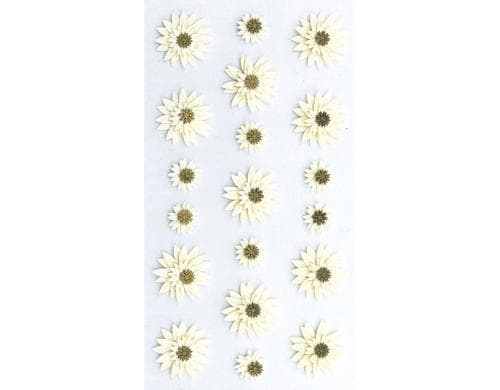 Artoz Artwork Sticker Blume creme, 1 Blatt
