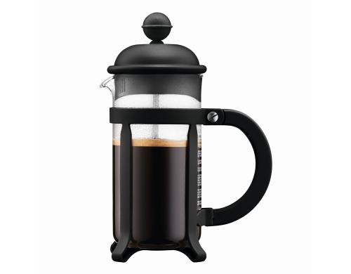 Bodum Java Kaffeebereiter 1 Liter schwarz, French Press für acht Tassen