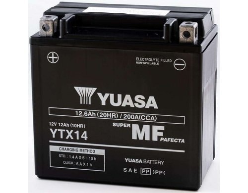 YUASA AGM 12V/12.6Ah/200A LxBxH: 150 // 87 // 145 // S:1