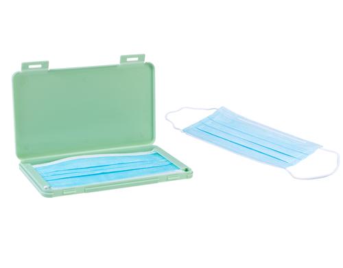 Maskenbox Rechteck 19x11x1.2 für Hygienemasken, grün