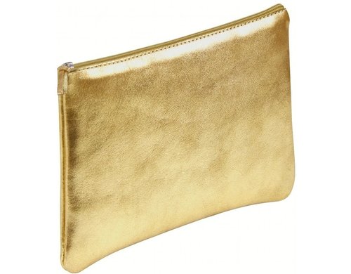 Clairefontaine Etui Gaia gold, 22x11cm Lammleder