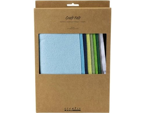 Creativ Company Bastelfilz A4 10 Stück, sortiert