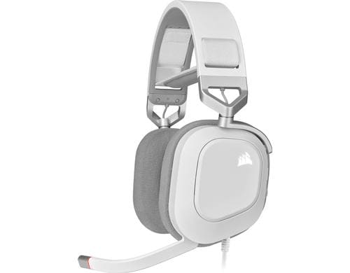 Corsair HS80 RGB Headset USB, iCue, weiss