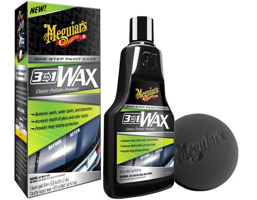 Meguiar's 3 in 1 Wax reinigt, poliert und schütz, 473ml
