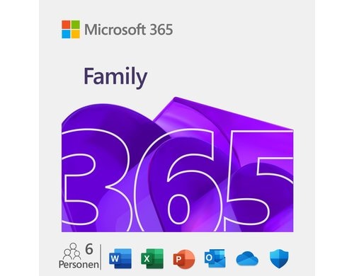Microsoft 365 Family ESD, Miete, Jahreslizenz, multilingual