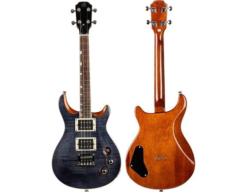 Flight Rock Series Uku Transparent Black Elektrische Ukulele, Gigbag