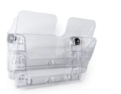 Durable Prospekthal. FLEXIPLUS2 A4, 2-er magnetitsch, quer, transparent