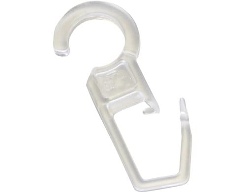 Gardinia Faltenlegehaken,10 Stk,Transparent für Gardinenringe Öse D: 10 mm