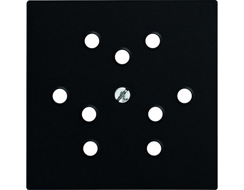 Feller EDIZIOdue Abdeckset 3xT12 schwarz