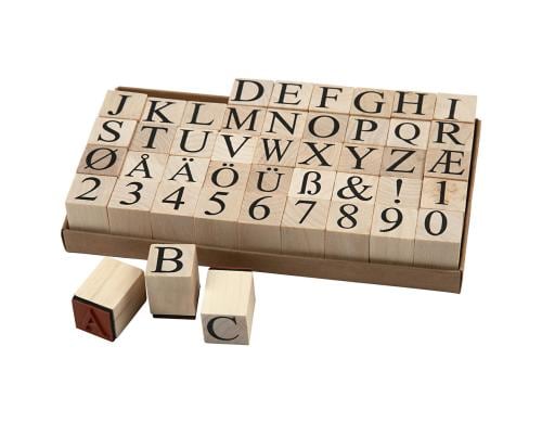 Creativ Company Stempel Buchstaben Zahlen 45-teilig
