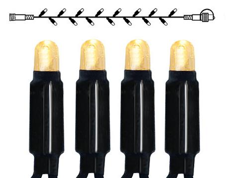 System 24 Extra, Lichterkette, 500cm 49 LED warmweiss, Kabel schwarz