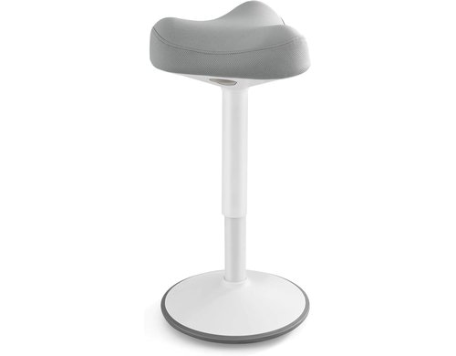 Songmics Hocker Farbe: grau/weiss, Hohe: 59-83.5ccm