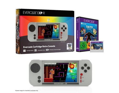 Blaze Evercade EXP-R Solo Taito Ar Bundle Retro-Gaming-Handheld und Taito Arcade 1