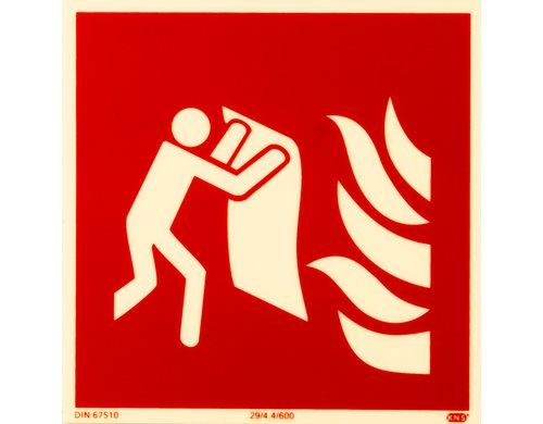 P.R.O. Löschdecke Piktogramm 150x150 mm