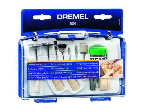 DREMEL Zubehörset Reinigen/Polieren 684 Zubehörbox 684 zum Reinigen und Polieren