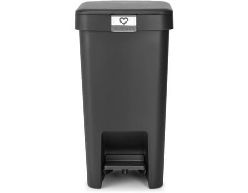 Brabantia Treteimer StepUp Recyclingeimer, 10 Liter, Dark Grey