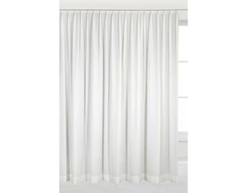 Casa Leon Tagesvorhang 300x245 cm, Ivoire mit Faltenband ,30° waschbar, Rec.Polyester