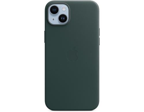 Apple iPhone 14+ Leather Case Green inkl. MagSafe, Forest Green