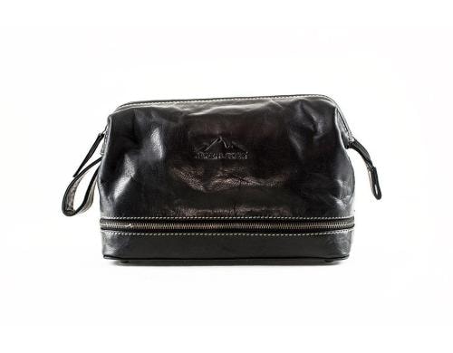 Alpenleder Necessaire Lago di Como ebenholz