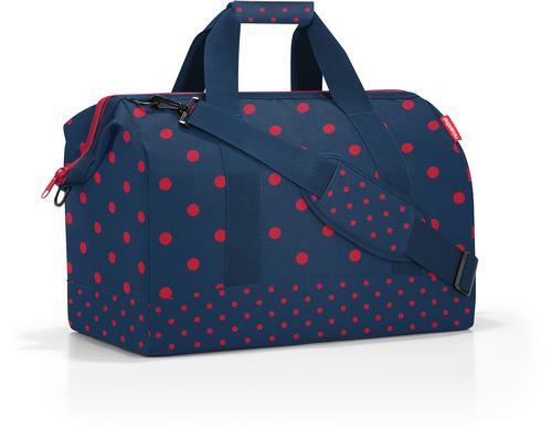 Reisenthel Schultertasche Allrounder L 30 l mixed dots red, 48 x 39.5 x 29 cm