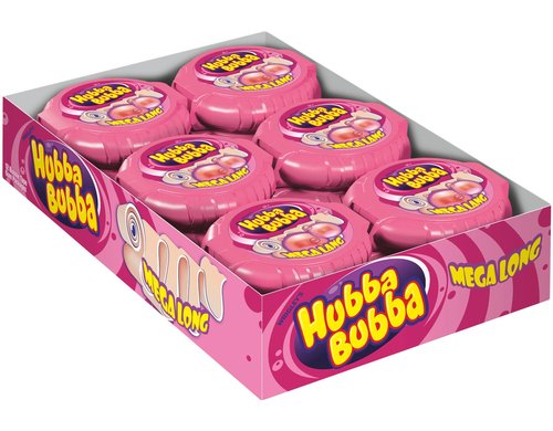 Hubba Bubba Rolle Mega Lang Fancy Fruit 12 x 56 g