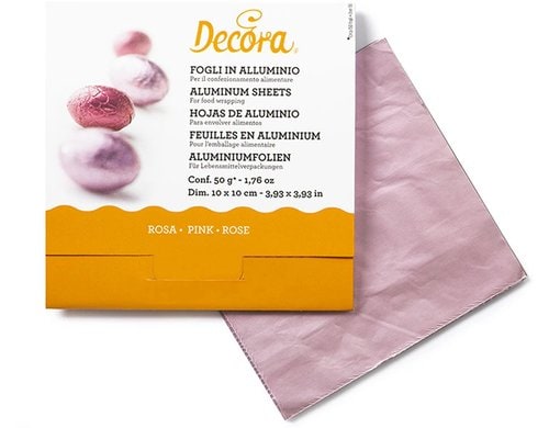 Decora Aluminiumfolie pink 150 Blatt Stück