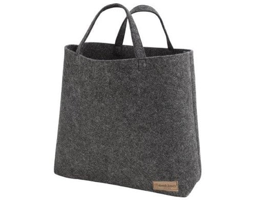 eskimo Einkaufstasche Shopper Uni Dunkelgrau, 50x38x12 cm, 100% Polyester