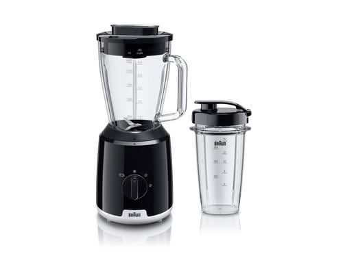 Braun Standmixer PowerBlend 1, JB1051BK schwarz, 600 W, inkl. Smoothie-2Go-Becher