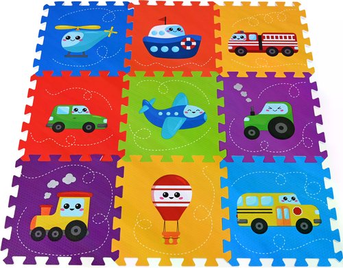 Puzzlematte Fahrzeuge 30 cm