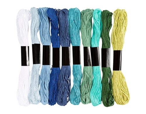 Creativ Company Stickgarn 10 x 8 m, Blautöne