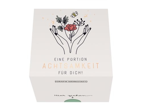 Grafik Werkstatt Message in a Box Eine Portion Achtsamkeit