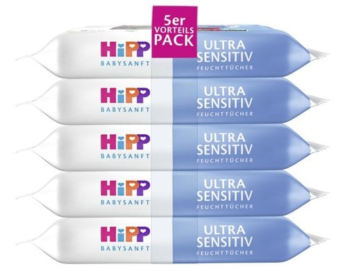 Hipp Babysanft Feuchttücher Ultra sensitiv / 5x 48 Tücher