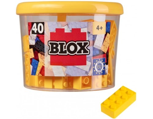 BLOX 40 gelbe 8er Steine in Dose