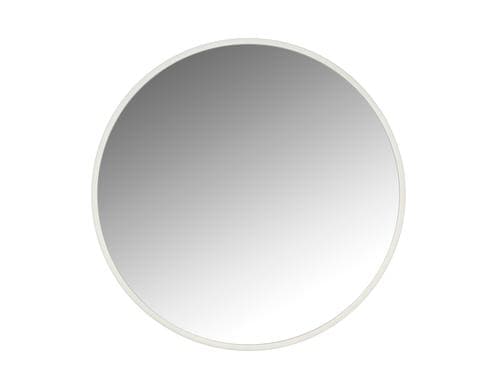 Villa Collection Spiegel Vardo, Weiss, rund D: 60.0cm H: 1cm, Metall