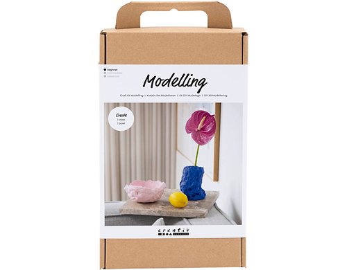 Creativ Company Bastelset Modellieren Vase + Schale