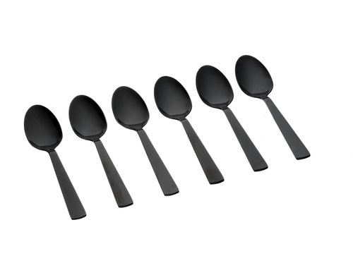 Björn kleine Löffel TELMO schwarz, 6 Stück