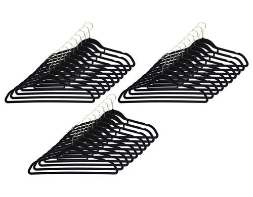 COCON Kleiderbügel 30er Pack 45x23x0.5cm, schwarz