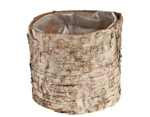 Opiflor Pflanztopf Birkentopf Crusty,rund innen foliert, 10x9 cm (DxH)