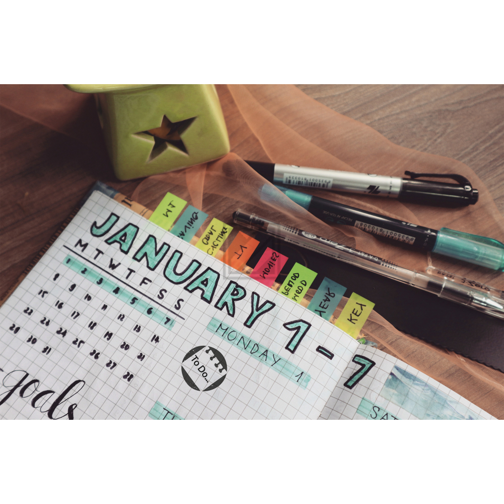 COLOP Little NIO® Bullet Journal 10 versch. Stempelplatte + Stempelkissen