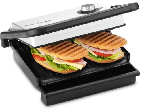 Trisa Doppelplatten Grill Panini Gourmet grosszügige Grillplatten (27 x 18 cm)