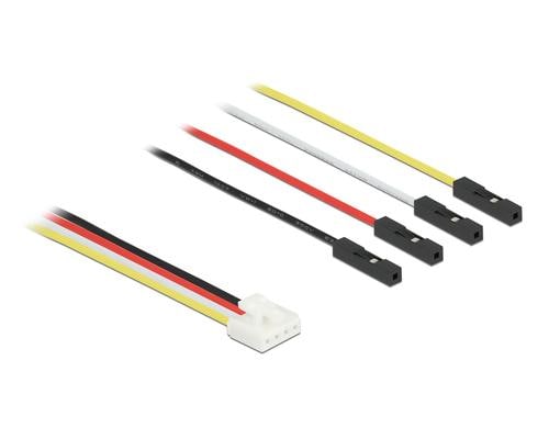 Delock Conversion IOT Kabel, 20cm 4 Pin Stecker zu 4x Jumper Buchse