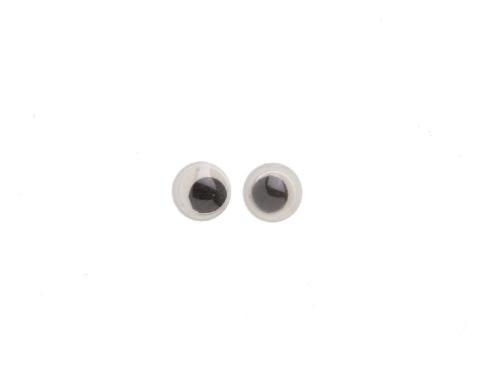 Glorex Wackelaugen rund 6 mm 100 Stück zum Ankleben